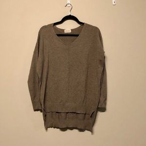 Dreamers Oatmeal V-Neck Oversized Sweater